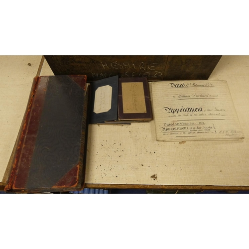 187 - Documents & Ephemera - Blackburn - Lancashire & Australia.  Deed box of old legal documents ... 