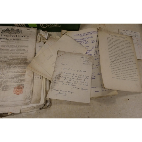 190 - Documents - Cumberland - Longcake Family of Pelutho.  1920's. Bundle of receipts & pap... 