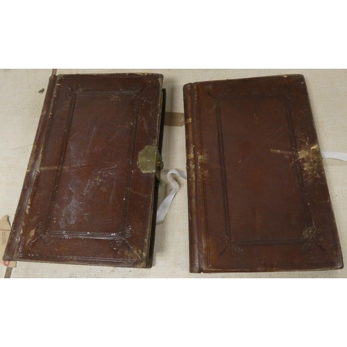 195 - Documents & Ephemera - Cumberland - Carlisle.  Two large trust ledgers with gold lette... 