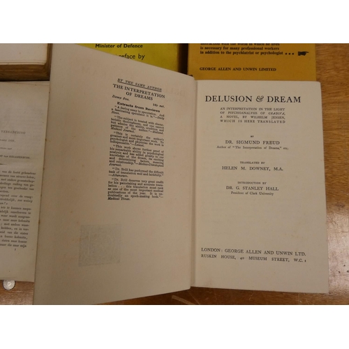 206 - FREUD SIGMUND.  Delusion & Dream. Orig. red cloth, some fading. 1st UK ed., 1921; also... 