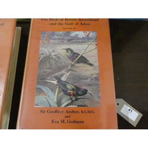 41 - MACKWORTH-PRAED C. W. & GRANT C. H. B.  African Hand Book of Birds. Series One Vols. 1... 