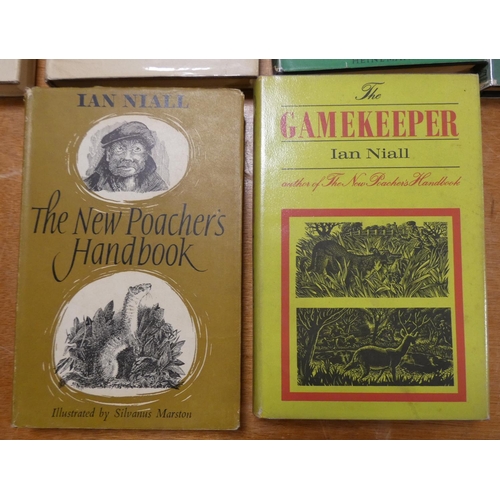 65 - NIALL IAN.  The Gamekeeper & 5 other vols. Each with wood eng. illus. in d.w's.  ... 