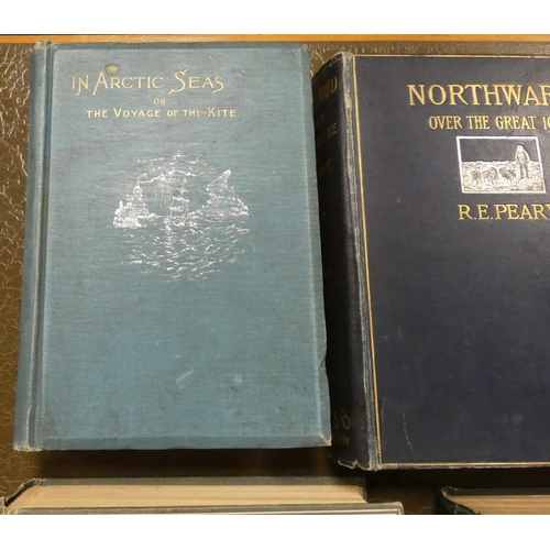 84 - PEARY ROBERT E.  The North Pole. Quarto. Photographic illus. Orig. grey pict. cloth, some ... 