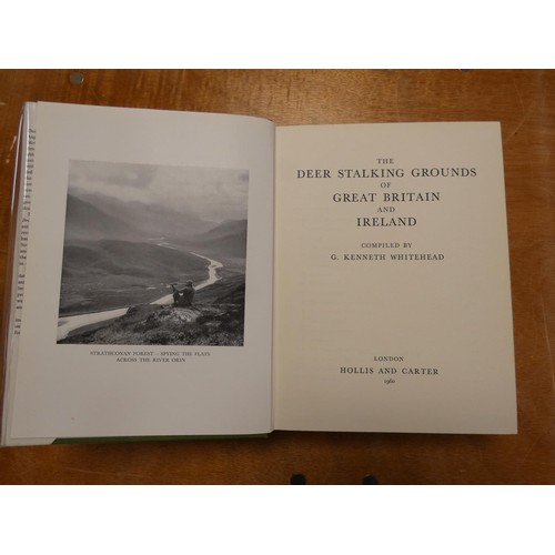 61 - WHITEHEAD G. K.  The Deerstalking Grounds of Great Britain & Ireland. Illus. Quarto. O... 