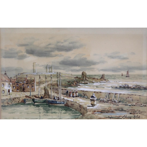 161 - John Hamilton Glass (Scottish (1890-1925).View of St. Andrews Harbour and another harbour scene.Each... 