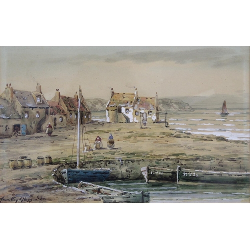 161 - John Hamilton Glass (Scottish (1890-1925).View of St. Andrews Harbour and another harbour scene.Each... 