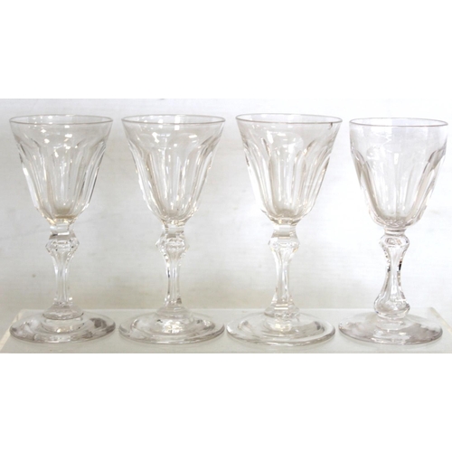 461 - Collection of various 19th century drinking glasses, the tallest 14cm high; also a pair of cut glass... 