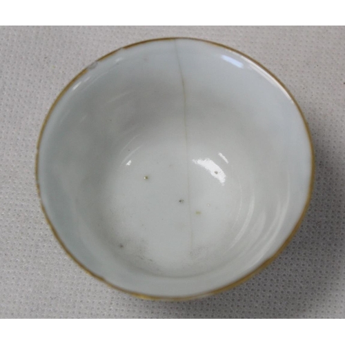 481 - 18th century Worcester blue and white porcelain 