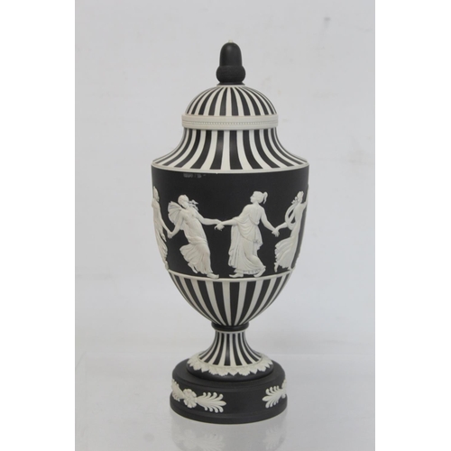 485 - 20th century Wedgwood black dip jasperware 