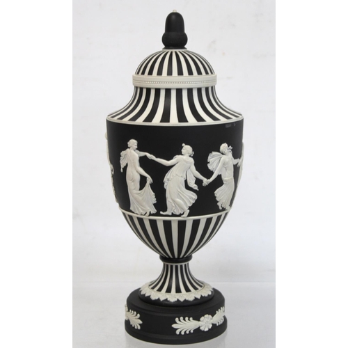 485 - 20th century Wedgwood black dip jasperware 