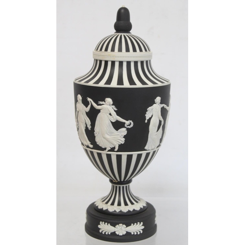 485 - 20th century Wedgwood black dip jasperware 