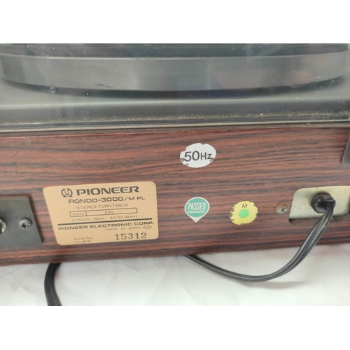 518 - Pioneer record player, RONDO-3000, serial 15312.