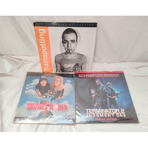 514 - Large collection of mixed genre Laser Disc movies to include Trainspotting, Terminator 2, Blazing Sa... 