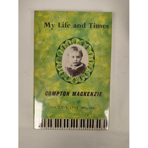 2 - MACKENZIE COMPTON.  My Life & Times. 10 octaves (vols.). Orig. cloth in d.w's. 1963-1971.... 