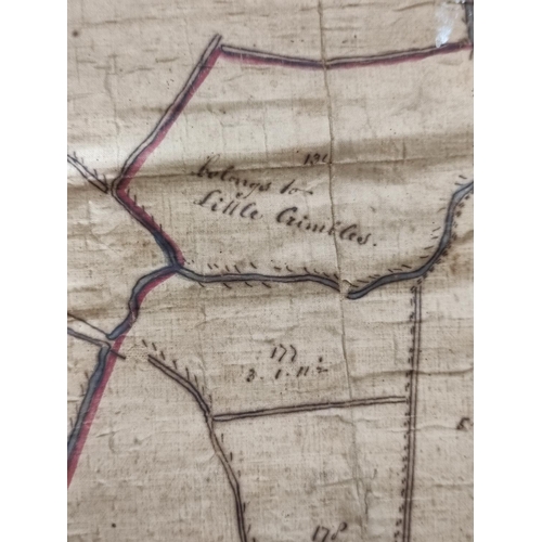 21 - Lathwaite, Cockerham, Lancaster.  Large hand col. plan with table entitled 