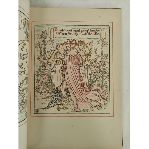 3 - CRANE WALTER.  Queen Summer or the Journey of the Lily & the Rose. Col. illus. & decs. throu... 