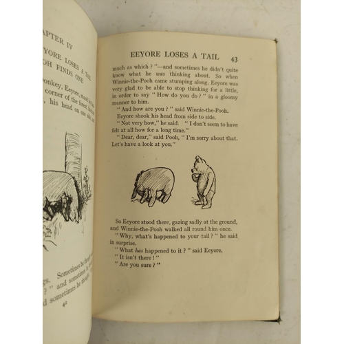 33 - MILNE A. A.  Winnie-the-Pooh. Illus. by E. H. Shepard. Orig. green cloth gilt. First edition, Methue... 