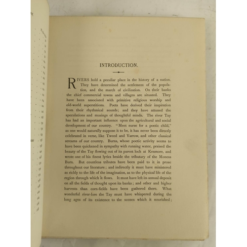 6 - MACMILLAN HUGH.  The Highland Tay. Illus. Quarto. Orig. maroon cloth gilt. 1901; also E. A. Cooke, S... 