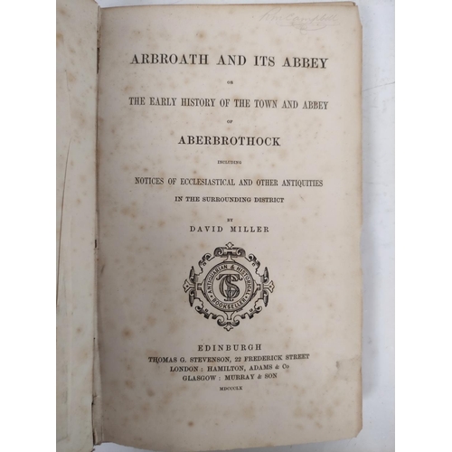 8 - Scottish Local History.  Vols. re. Falkirk, Dundee, Dollar, Arbroath & Dunblane.  (5).... 