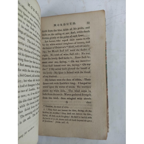 9 - CLARK JOHN.  The Works of the Caledonian Bards, translated from the Galic. 12mo. Rebound cloth backe... 