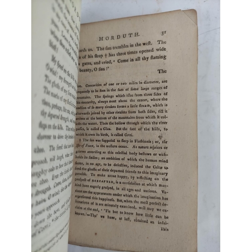 9 - CLARK JOHN.  The Works of the Caledonian Bards, translated from the Galic. 12mo. Rebound cloth backe... 