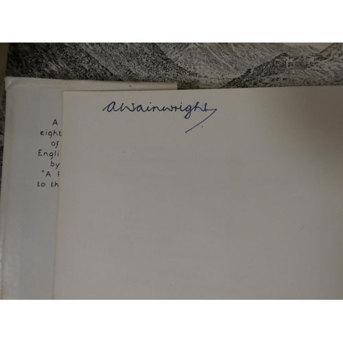 13 - WAINWRIGHT A.  A Lakeland Sketchbook. 1st ed. in torn & chipped d.w's. Signed by Wainwright; als... 