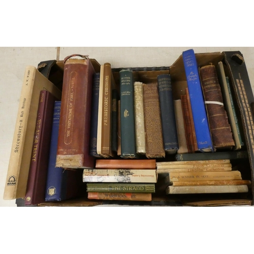 341 - English Topography & Local History.  A carton of various vols.