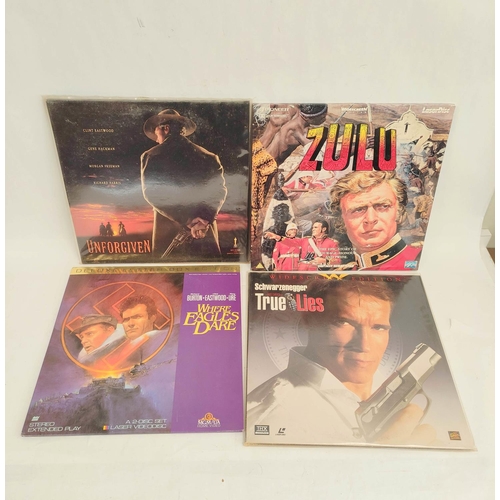 515 - Large collection of mixed genre Laser Disc films to include Clint Eastwood Collection, Cutt Throat I... 