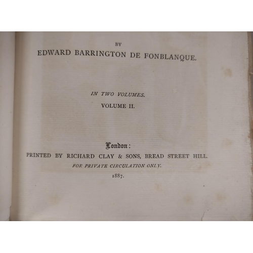 250 - DE FONBLANQUE E. B.  Annals of the House of Percy. 2 vols. Frontis & plates. Thick lar... 