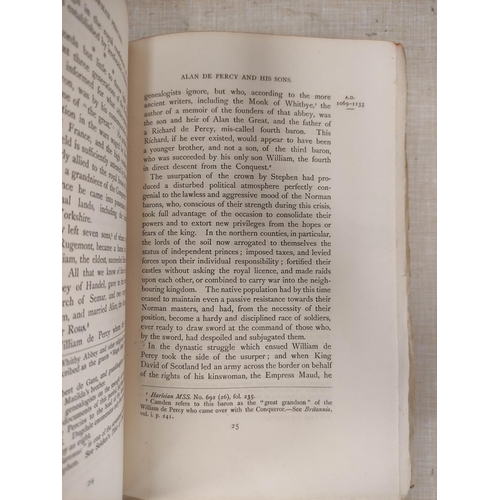 250 - DE FONBLANQUE E. B.  Annals of the House of Percy. 2 vols. Frontis & plates. Thick lar... 