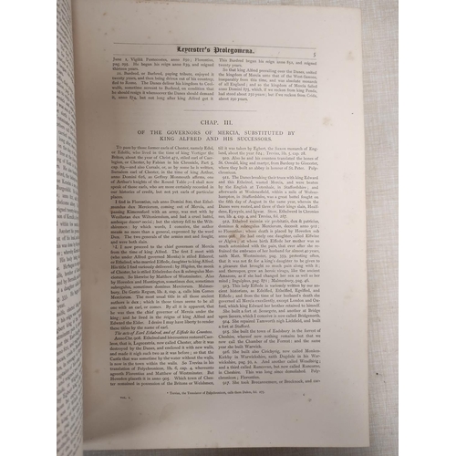 253 - ORMEROD GEORGE. The History of the County Palatine & City of Chester. 3 vols. Frontis, plates &a... 