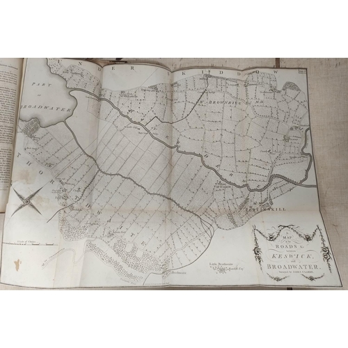 254 - CLARKE JAMES.  A Survey of the Lakes of Cumberland, Westmorland & Lancashire. 12 fldg.... 