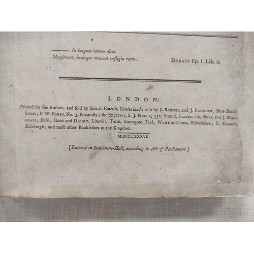 254 - CLARKE JAMES.  A Survey of the Lakes of Cumberland, Westmorland & Lancashire. 12 fldg.... 