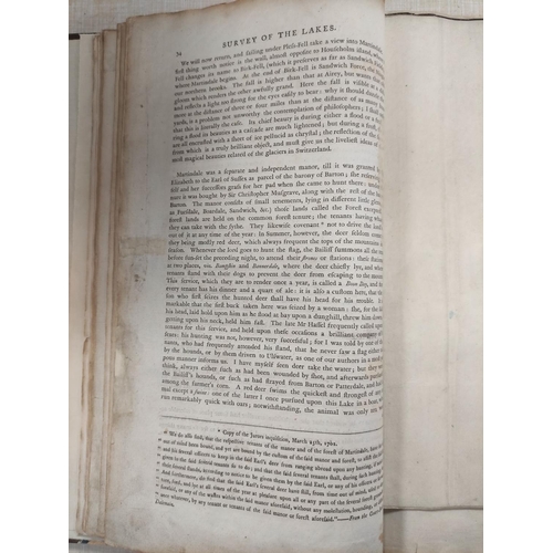 254 - CLARKE JAMES.  A Survey of the Lakes of Cumberland, Westmorland & Lancashire. 12 fldg.... 