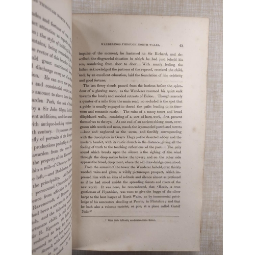 258 - ROSCOE THOMAS.  Wanderings & Excursions in North Wales. Eng. frontis, title & plat... 