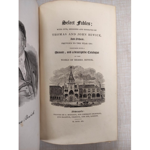 263 - BEWICK THOMAS & JOHN.  Select Fables ... together with a Memoir & a Descriptive Ca... 