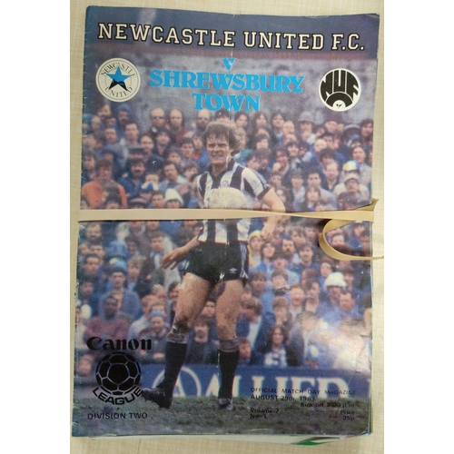 269 - Newcastle United.  2 cartons of football programmes, home & away. Mainly 1970's-1980's... 