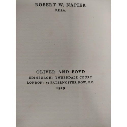 276 - NAPIER ROBERT W.  John Thomson of Duddingston, Landscape Painter. Many illus. Thick small ... 