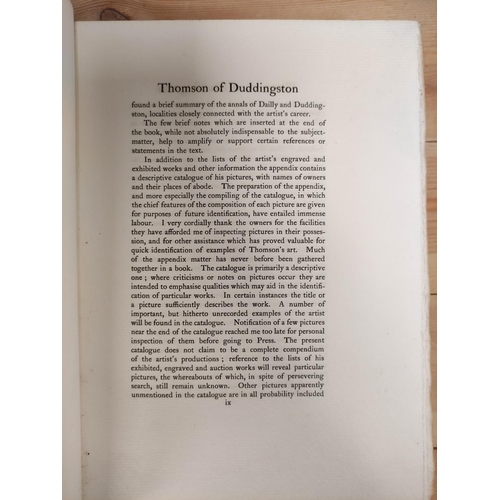 276 - NAPIER ROBERT W.  John Thomson of Duddingston, Landscape Painter. Many illus. Thick small ... 