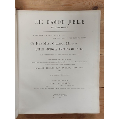 278 - COOKE JOHN H.  Bibliotheca Cestriensis or A Biographical Account of the County of Chester.... 