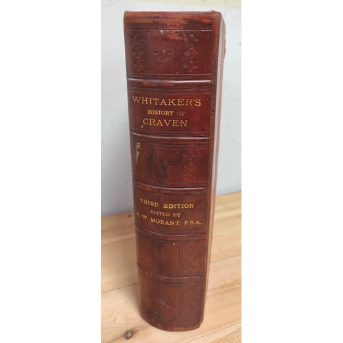 279 - WHITAKER THOMAS D.  The History & Antiquities of the Deanery of Craven. Ed. by A. W. M... 