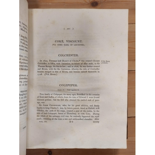 286 - BANKS T. C.  The Dormant & Extinct Baronage of England. Vols. 1 to 3 (excludes the 183... 