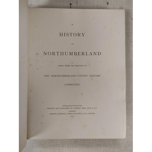 295 - NORTHUMBERLAND COUNTY HISTORY COMMITTEE.  A History of Northumberland. The set of 15 vols.... 