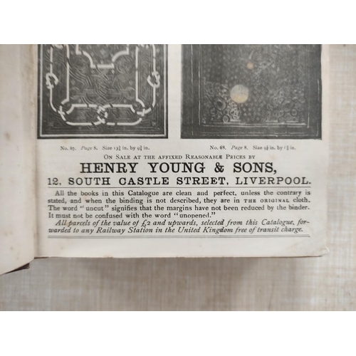 307 - YOUNG HENRY & SONS of 12 South Castle Street, Liverpool. Bound vol. of this bookseller's ca... 