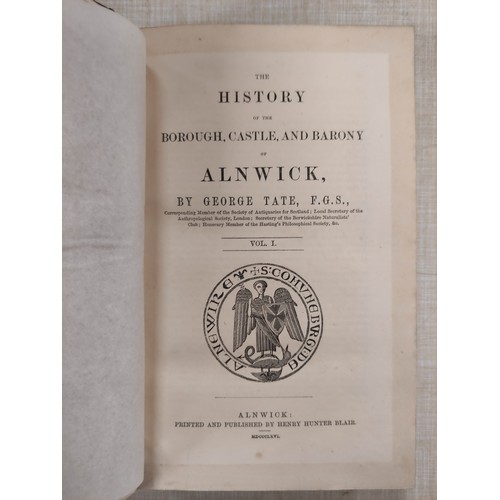 261 - (HARTSHORNE CHARLES H.).  Illustrations of Alnwick, Prudhoe & Warkworth. Eng. frontis ... 