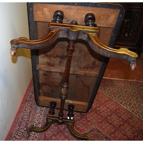 302 - 19th century rosewood and parcel gilt coffee table, the rectangular top with canted corners on three... 