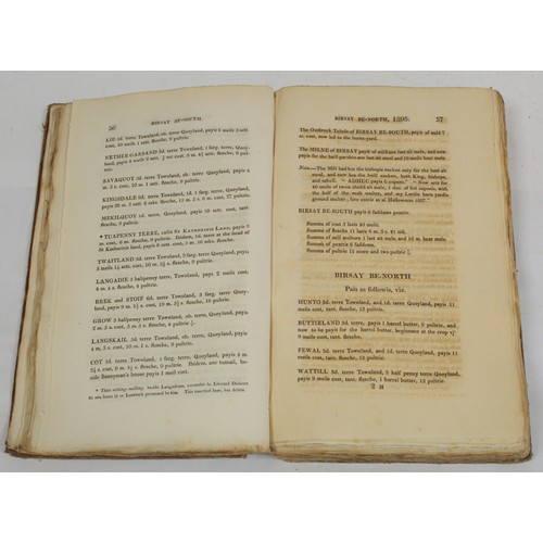 209 - PETERKIN ALEXANDER.  Rentals of the Ancient Earldom & Bishoprick of Orkney. Orig. brds... 