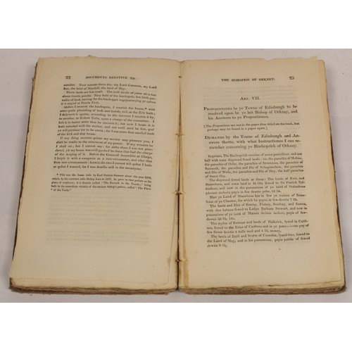 209 - PETERKIN ALEXANDER.  Rentals of the Ancient Earldom & Bishoprick of Orkney. Orig. brds... 