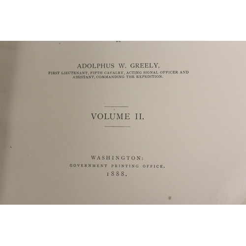 72 - GREELY A.W.  Report on the Proceedings of the United States Expedition to Lady Franklin Bay, Grinnel... 