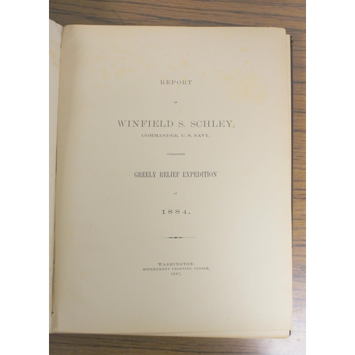 72 - GREELY A.W.  Report on the Proceedings of the United States Expedition to Lady Franklin Bay, Grinnel... 